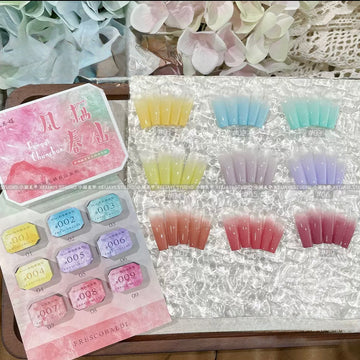 Xiaoying Spring Mountain Patting Gel Palette – Gradient Nail Art Colours