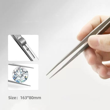 Professional Stainless Steel Nail Art Tweezers (Adjustable Tension)