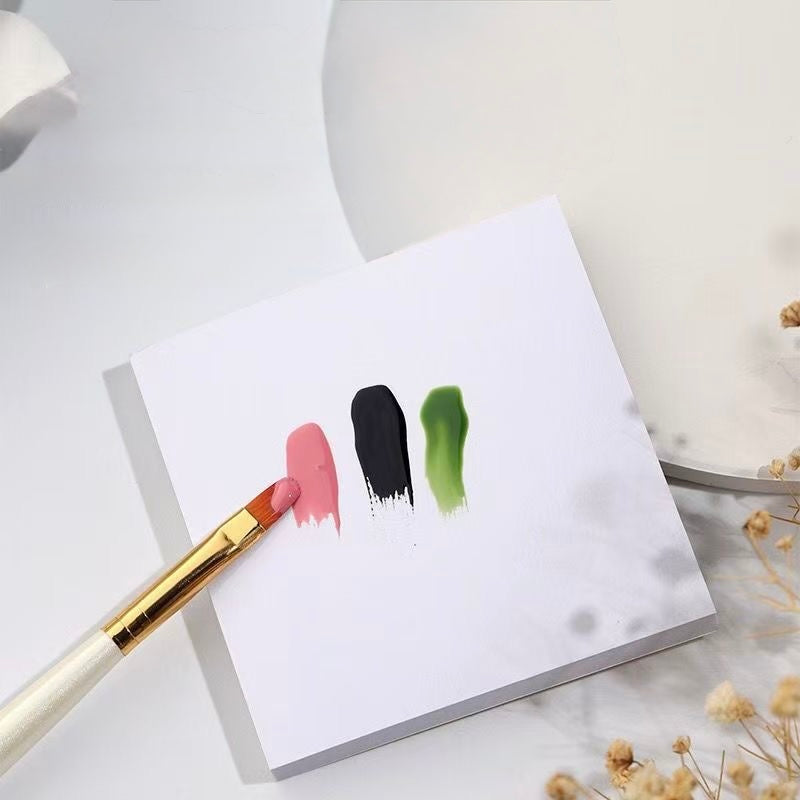 Disposable Nail Colour Mixing Paper – 50 Sheets Nail Art Palette