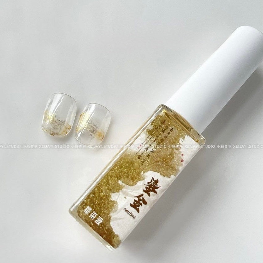 Metallic Ink Nail Gel – Gold & Silver Mirror Effect Gel