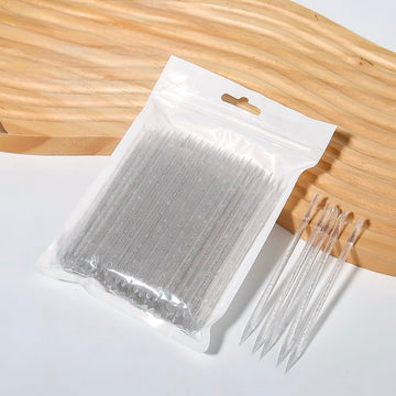 Crystal White Manicure Sticks 100pcs – Nail Art & Cuticle Tools