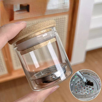 Nail Glitter Brush Cleaning Cup – Stainless Steel Filter Cleaner