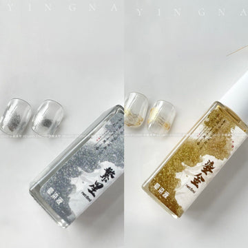Metallic Ink Nail Gel – Gold & Silver Mirror Effect Gel