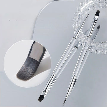 Dual-Head Acrylic Nail Builder Brush – Gel Extension & Liner Brush