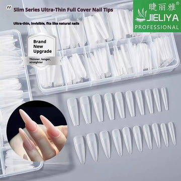 Jialiya Ultra-Thin Full Cover Nail Tips – Slim Series Nail Extensions (360pcs)
