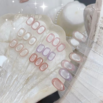 YanLing Flash Lamp Cat Eye Gel Polish – 12ml Holographic Pearl Shimmer Series