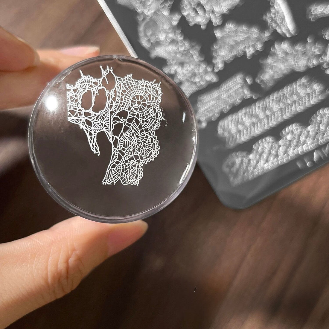 Nail Art Stamping Stamper – Silicone Stamp Tool for Stamping Plates (Free Scraper Included)