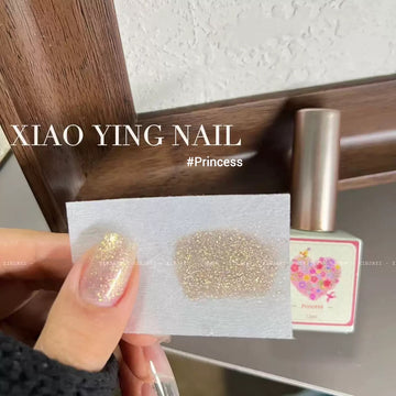 XIAO YING NAIL Glitter Gel – Princess Collection💅 | #Princess | Sparkling Sheer Pink