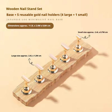 Wooden Nail Stand Set
