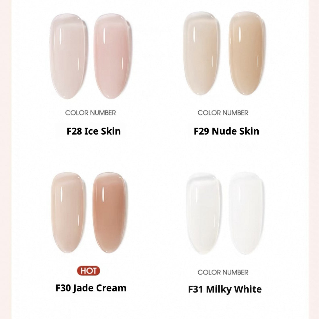 MODING Nude Base Builder Gel | Elegant Bare Color Series