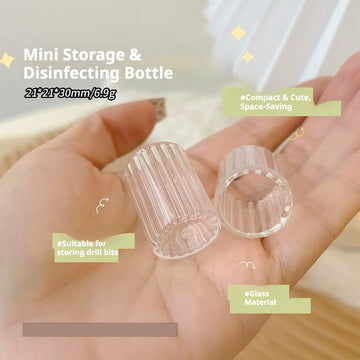 Mini Glass Storage & Disinfecting Bottle