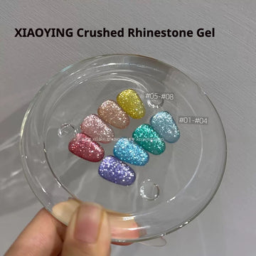 XIAOYING Crushed Rhinestone Gel / 8 Colors