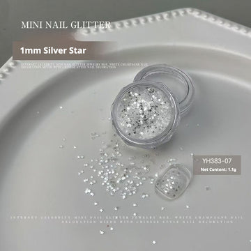 Iridescent Star Glitter Mix – Ultra-Thin Nail Art Sequins