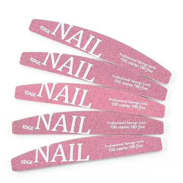 Professional Sponge Nail File – 100/180 Grit （1pc）