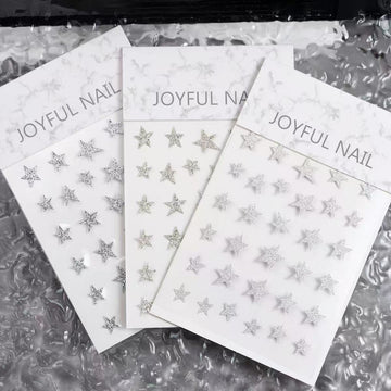 Sparkling Star Nail Stickers – Celestial Nail Art Decals (3 Styles)