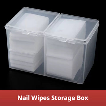 Aesthetic Nail Wipe Storage Box – Nail Wipes Holder & Organizer
