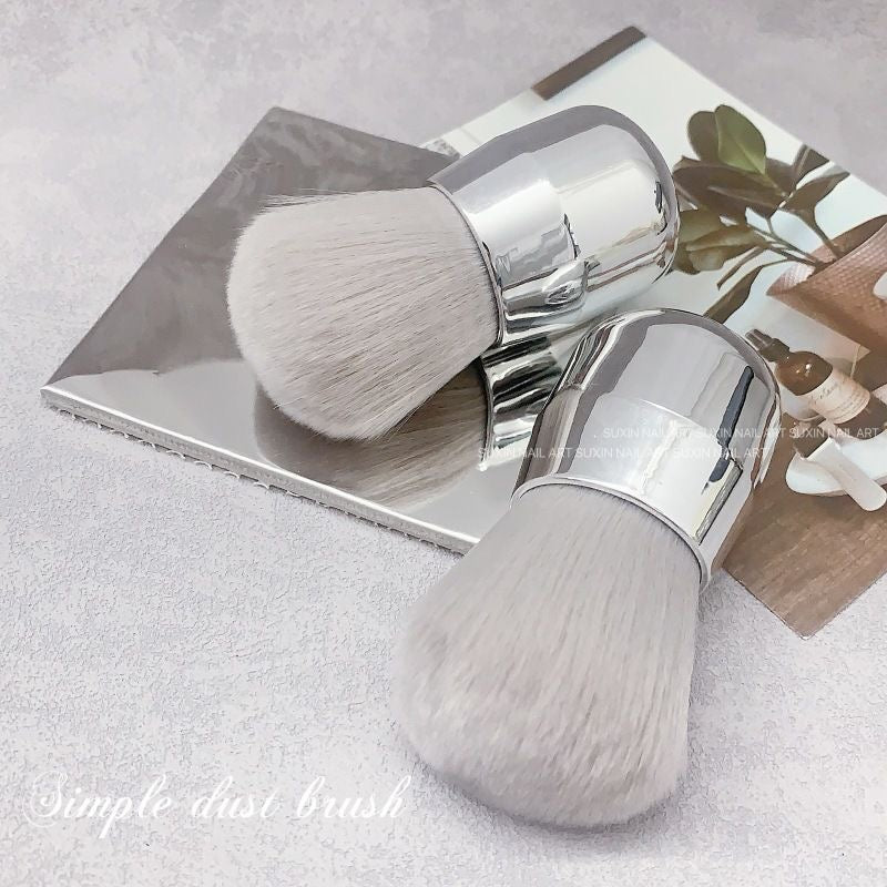Silver Grey Nail Dust Brush for Manicure
