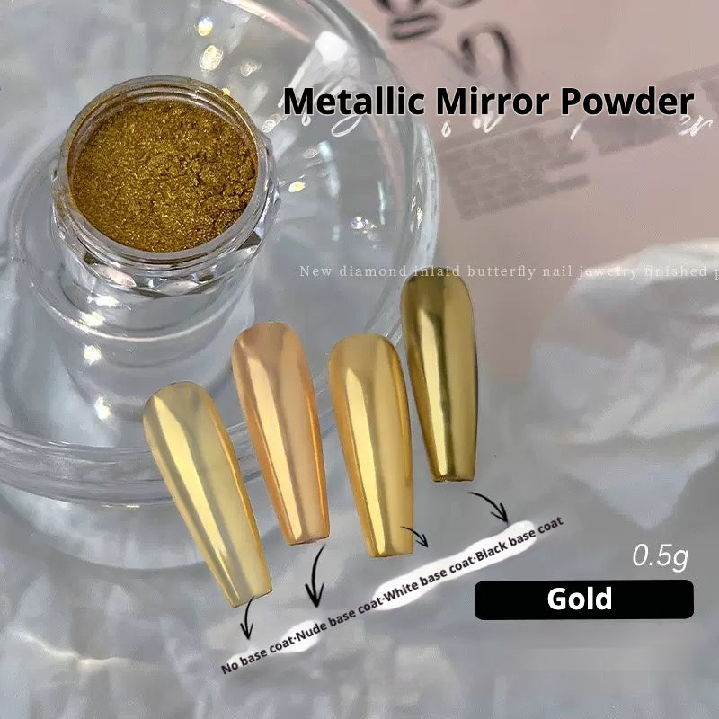 Metallic Mirror Powder - 3 Colors Avaliable