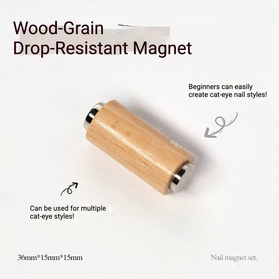 Wood-Grain Drop-Resistant Magnet