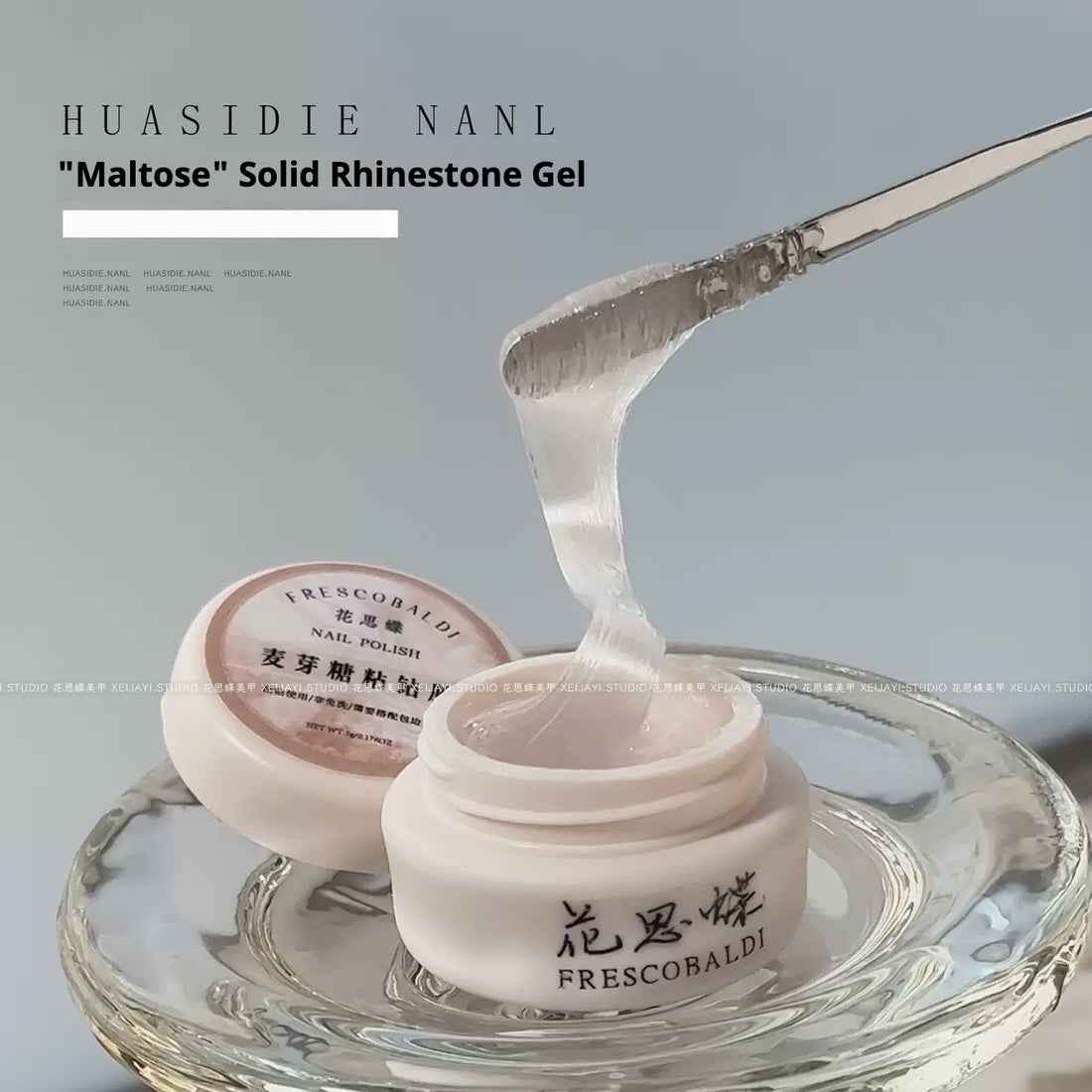 "Maltose" Solid Rhinestone Gel