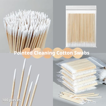 Pointed Cleaning Cotton Swabs – 100 pcs