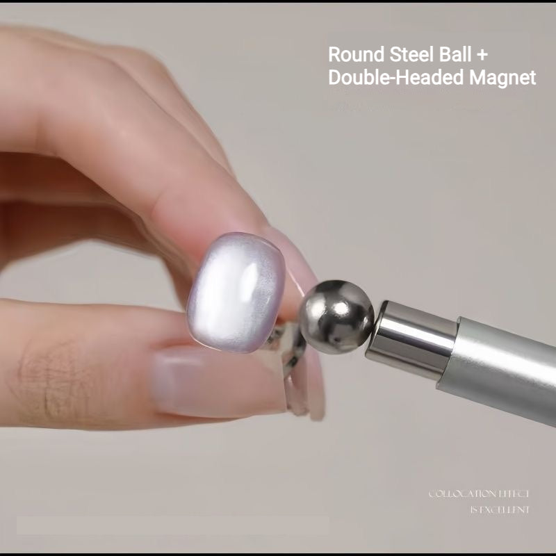 Round Steel Ball + Double-Headed Powerful Magnet