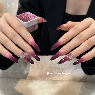XIAOYING Patting Gel – Plum Glow Purple Ombre Nail Art Gel