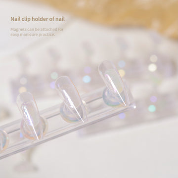 Aurora Magnetic Nail Practice Holder – Elegant & Functional Tools for Nail Art Perfection