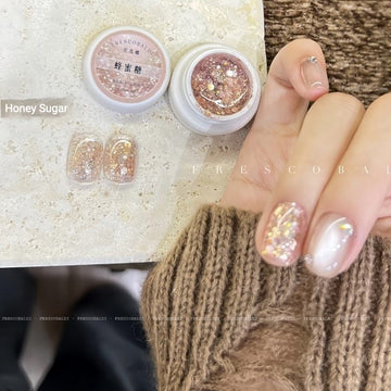 XIAOYING Glitter Nail Gel – Honey Sugar Sparkle Nail Gel