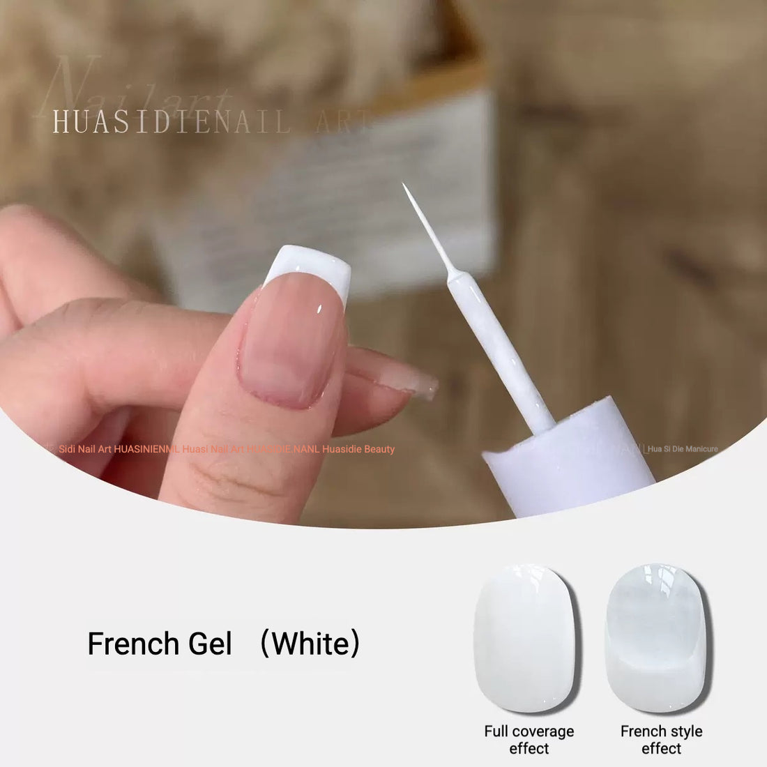 French Gel Liner – Ultra-Fine Brush for Chic Nail Art