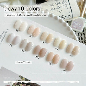 XIAOYING Dewy Nude Gel Polish – 10 Natural Shades