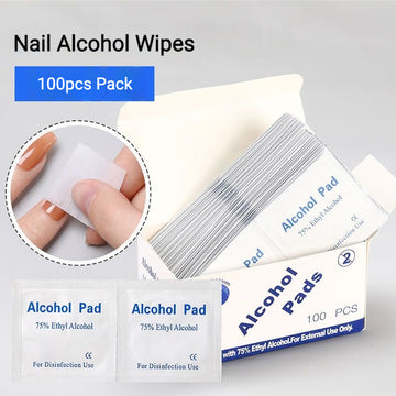 Nail Alcohol Wipes – 100pcs Pack