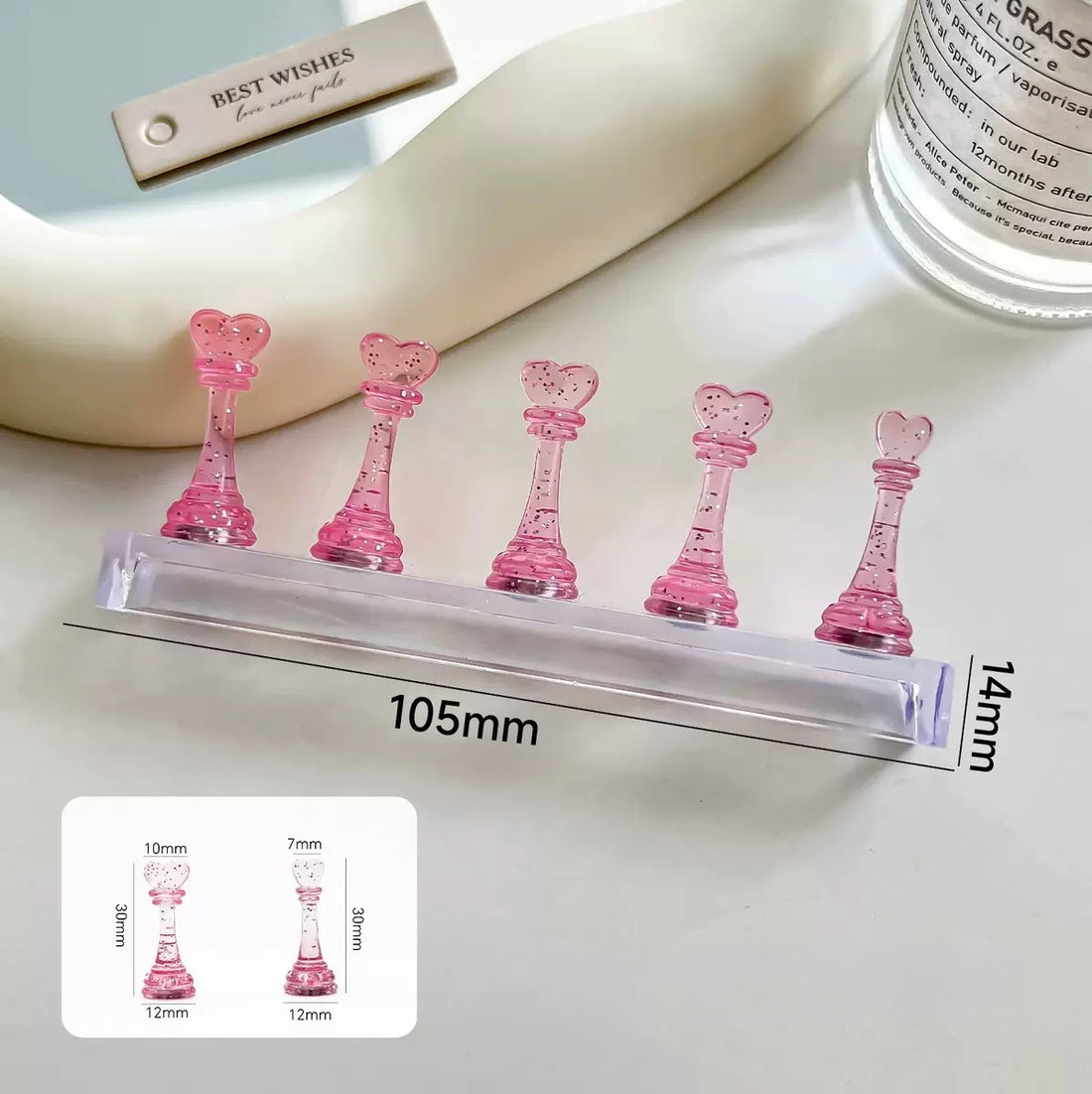 Magnetic Acrylic Nail Practice Stand Set – Nail Tip Holder Display Tool