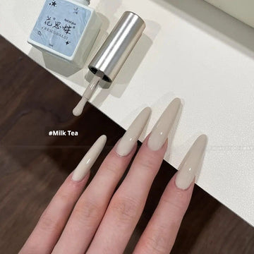 XIAOYING Solid Color Gel  – Nude & Sheer Milk Tea