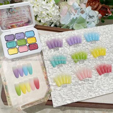 Xiaoying Monet Garden Patting Gel Palette – Gradient Nail Art Colours