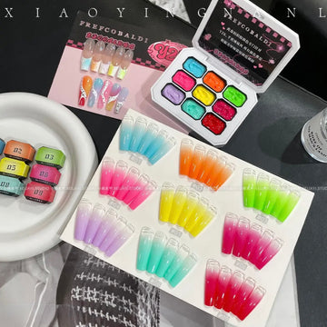 XIAOYING Y2K Patting Gel Palette – Mix & Match Gradient Nail Art Colours