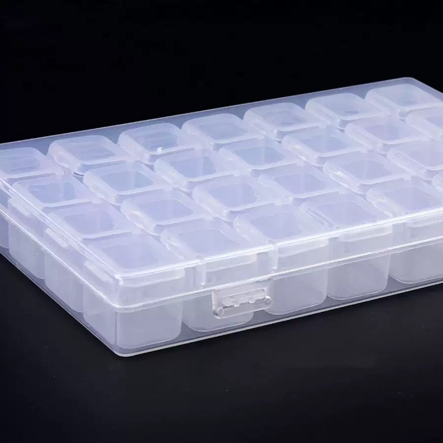Multi-Compartment Nail Art Storage Organizer Box