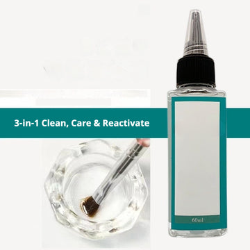 Oil-Based Nail Brush Cleaner – 60ml Gel & Acrylic Brush Cleaning Solution