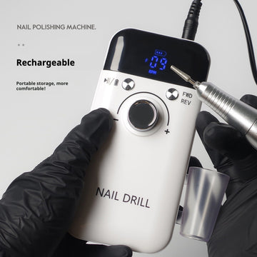 Professional Rechargeable Electric Nail Drill Machine – High-Speed, Low-Noise, and Cordless