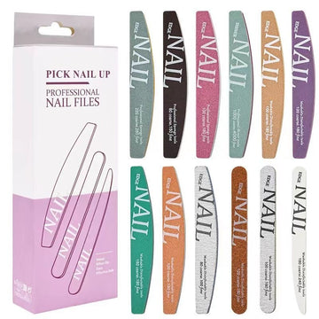 Professional Nail File & Buffer Set – 12pcs Multi-Grit Nail Tools