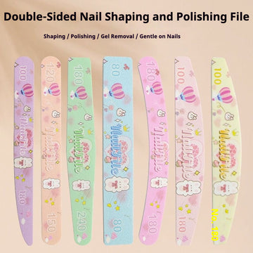 Double-Sided Nail Shaping and Polishing File