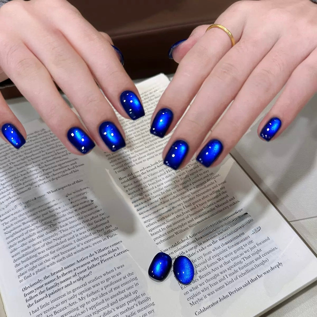 Klein Blue Magnetic Cat Eye Gel Polish – Deep Cobalt Blue 15ml (XIAOYING)