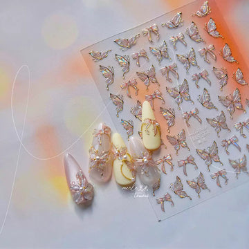 Tomoni Official Nail Sticker Series – Jelly Butterfly Design