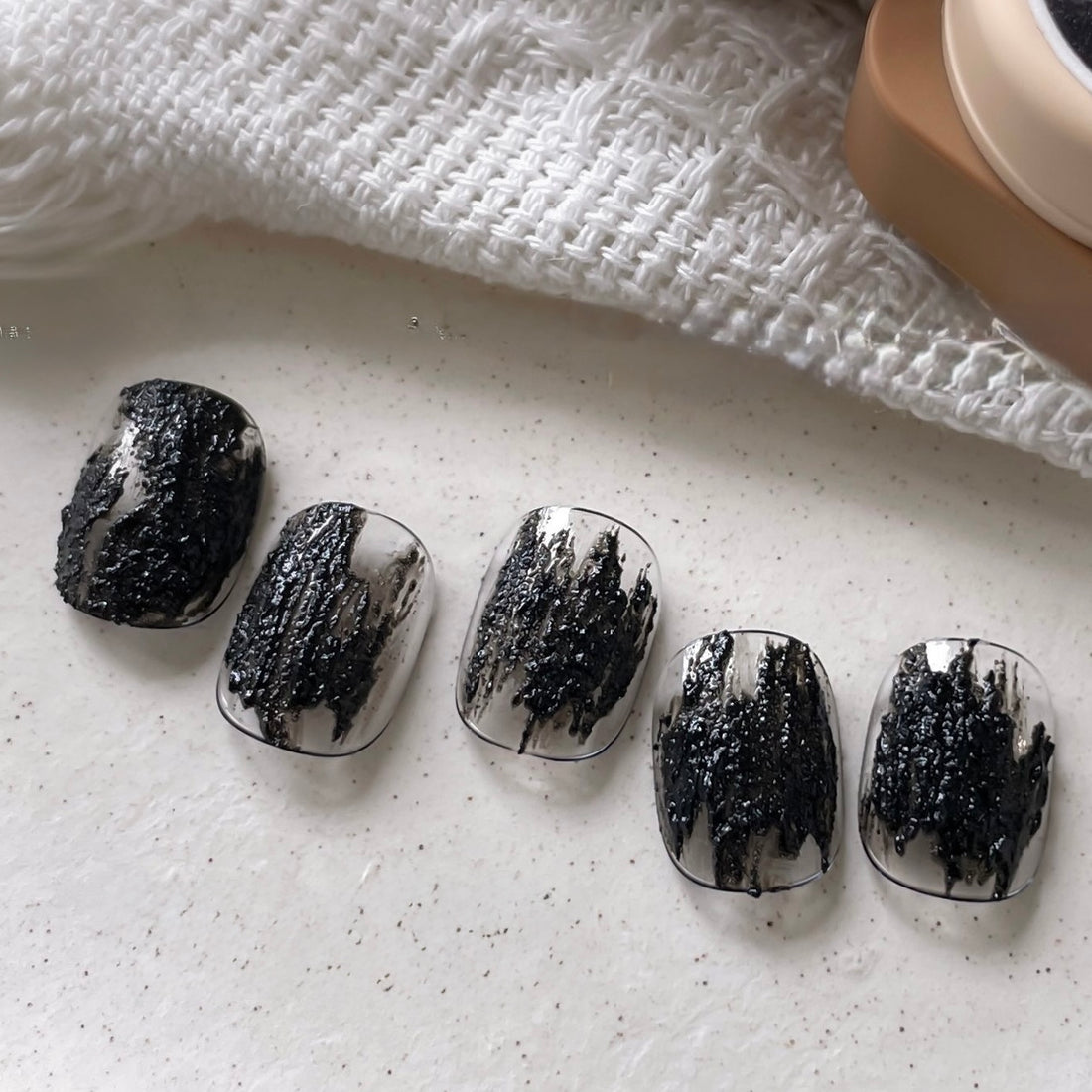 XiaoYing Plaster Texture Gel – Black & White Texture Gel 5g