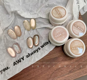 XIAOYING Aurora Champagne Cat Eye Gel Polish – Magnetic Nail Gel 5g (Multiple Colours Available)